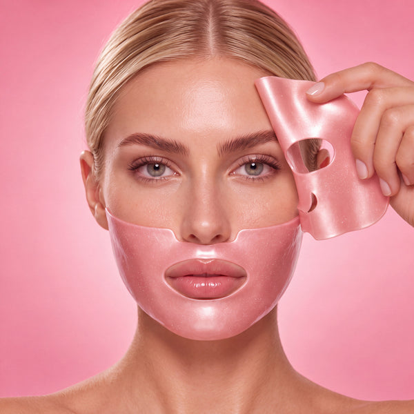 ROSE QUARTZ CALMING FACE MASK – hydrożelowa maska do twarzy z kwarcem różowym CRYSTALLOVE