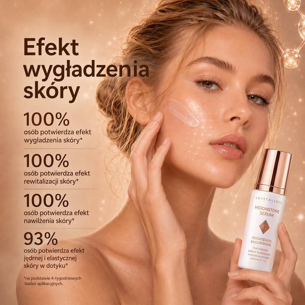 Wygładzające serum do twarzy z efektem glow | CRYSTALLOVE Moonstone Serum