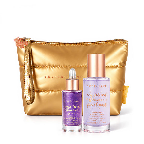 Amethyst Crystalized Set Duo CRYSTALLOVE – zestaw pielęgnacyjny z ametystem
