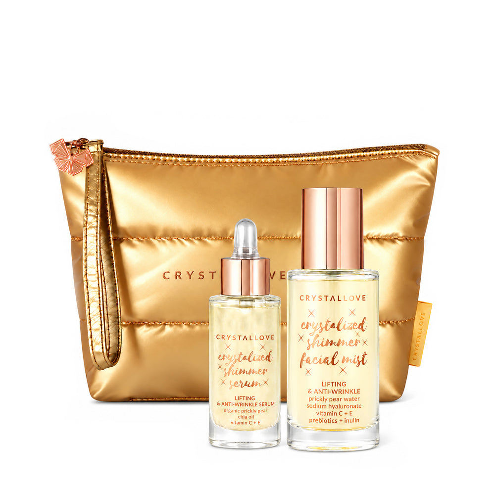 Clear Quartz Skincare Duo CRYSTALLOVE – zestaw pielęgnacyjny z kryształem górskim
