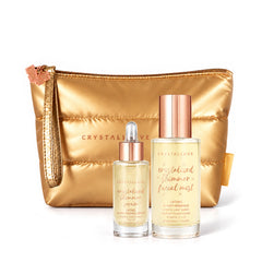 Clear Quartz Skincare Duo CRYSTALLOVE – zestaw pielęgnacyjny z kryształem górskim