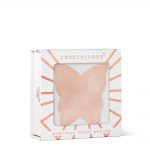 crystallove plytka motylek do masazu twarzy gua sha z kwarcu rozowego