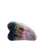 crystallove plytka do masazu gua sha z fluorytu teczowego