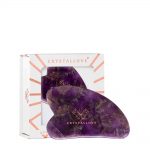 crystallove plytka do masazu twarzy gua sha z ametystu - masaz twarzy