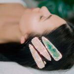 crystallove spinka do włosów z kwarcem różowym - klamra do włosów