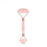 crystallove masazer do twarzy 3d z kwarcu rozowego - roller