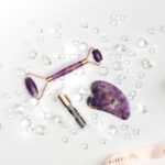 crystallove zestaw do masażu twarzy z ametystem - ametyst