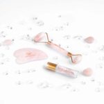crystallove zestaw do masazu twarzy z kwarcu rózowego - CRYSTALLOVE Rose Quartz Beauty Set