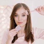 crystallove zestaw do masazu twarzy z kwarcu różowego - CRYSTALLOVE Rose Quartz Beauty Set