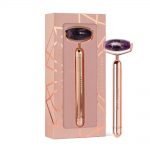 crystallove roller pulsacyjny z ametystem do masazu twarzy