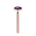 crystallove roller pulsacyjny z ametystu do masazu twarzy