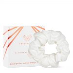 crystallove gumka do wlosow z jedwabiu ivory - silk scrunchie