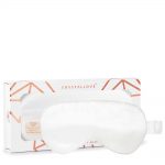 crystallove opaska na oczy z jedwabiu ivory