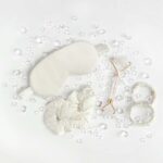 crystallove opaska na oczy z jedwabiu ivory - jedwa mulberry 22 momme