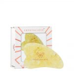crystallove plytka do masazu gua sha z bursztynu cytrynowego