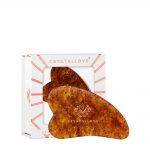 crystallove plytka do masazu gua sha z bursztynu koniac - bursztyn