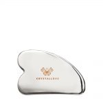 crystallove cryo ice gua sha plytka do masazu twarzy - stal nierdzewna