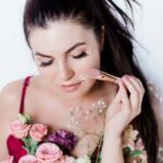 crystallove pędzel do nakładania maseczki - kwarc różowy