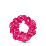 crystallove gumka do włosów z jedwabiu z kryształkami - jedwabna scrunchie