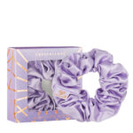 crystallove gumka z jedwabiu mulberry liliowa