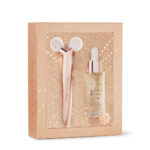 crystallove clear quartz 3d lift sculpt set - masażer liftingujący i serum