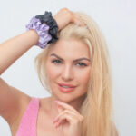 crystallove jedwabna gumka do włosów - jedwabna scrunchie