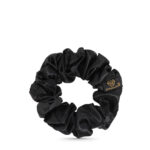 crystallove jedwabna scrunchie do włosów czarna