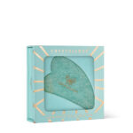 crystallove płytka do masażu twarzy gua sha w pudełku - amazonit
