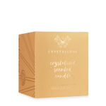 crystallove świeca sojowa z kalcytem - mango oud - soy candle
