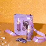 ametystowy zestaw serum i płytki gua sha CRYSTALLOVE