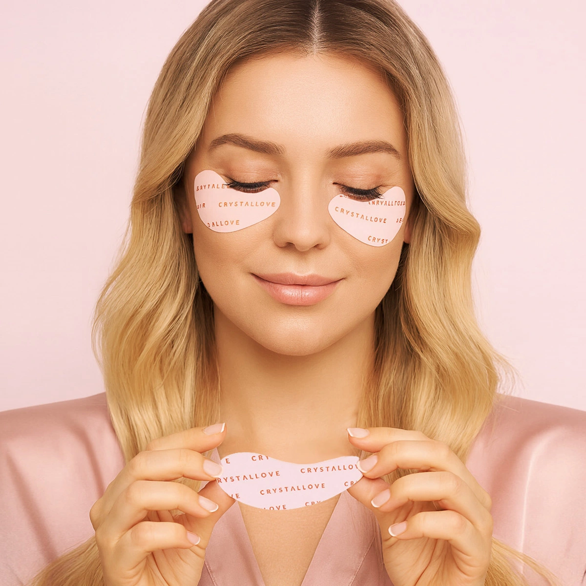 crystallove silikonowe płatki pod oczy reusable eye patches