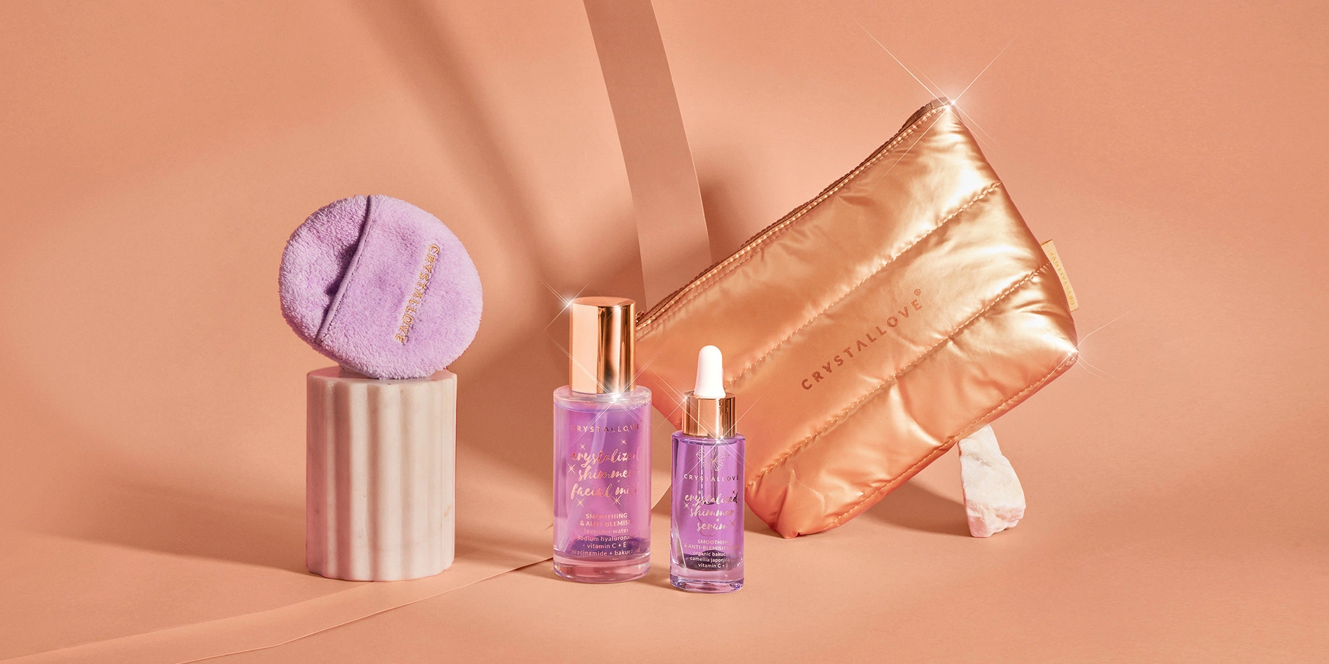Amethyst Skincare Duo – elegancki pomysł na prezent | CRYSTALLOVE Amethyst Skincare Duo CRYSTALLOVE – pomysł na prezent z ametystem