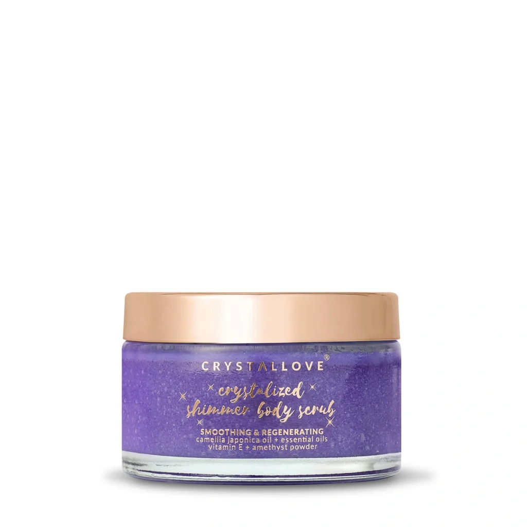 CRYSTALLOVE Amethyst Shimmer Body Scrub - peeling do ciała z ametystem