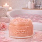 Peeling do ciała z kwarcem różowym CRYSTALLOVE – różany peeling z naturalnymi kryształami