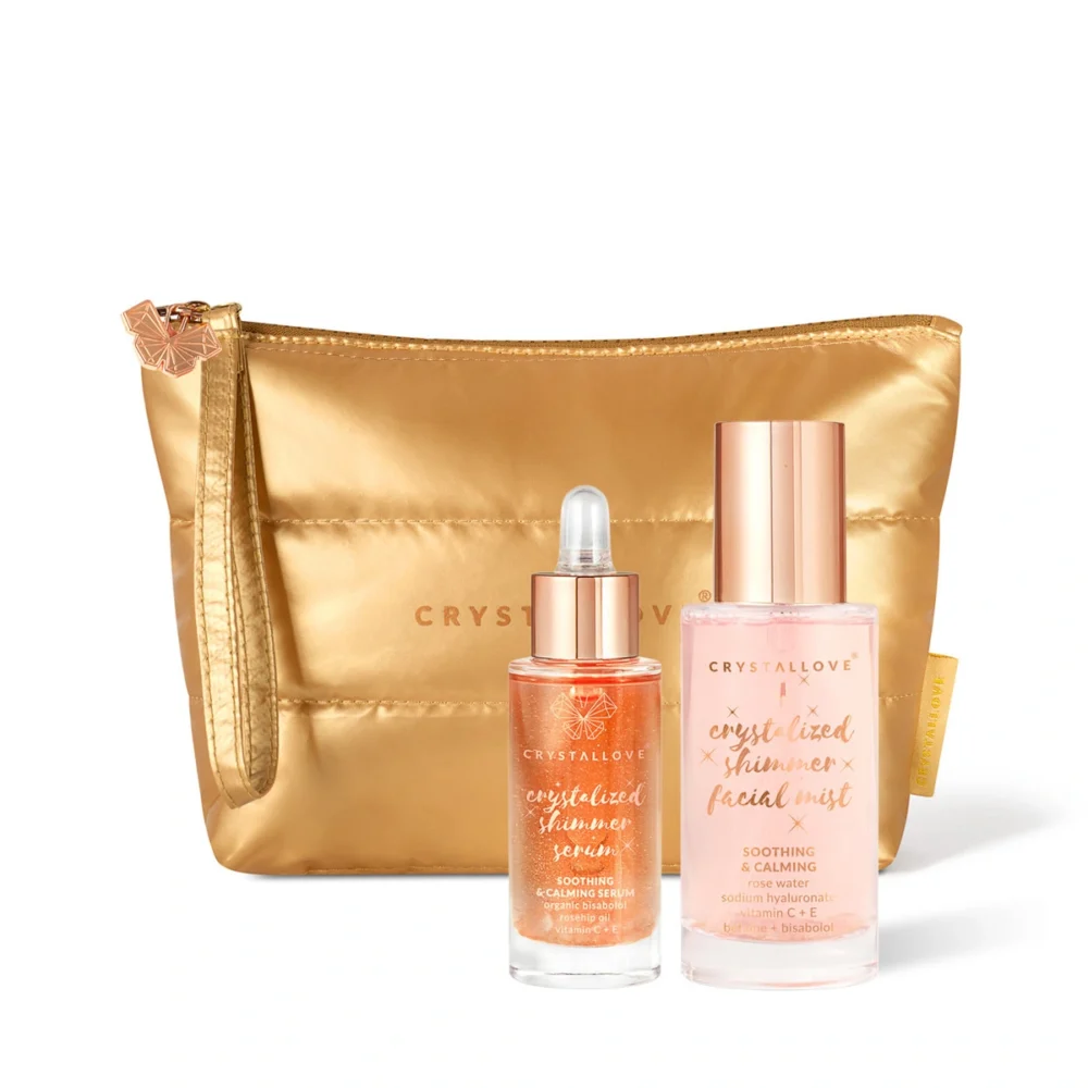 Rose Quartz Crystalized Set Duo CRYSTALLOVE – zestaw pielęgnacyjny z kwarcem różowym