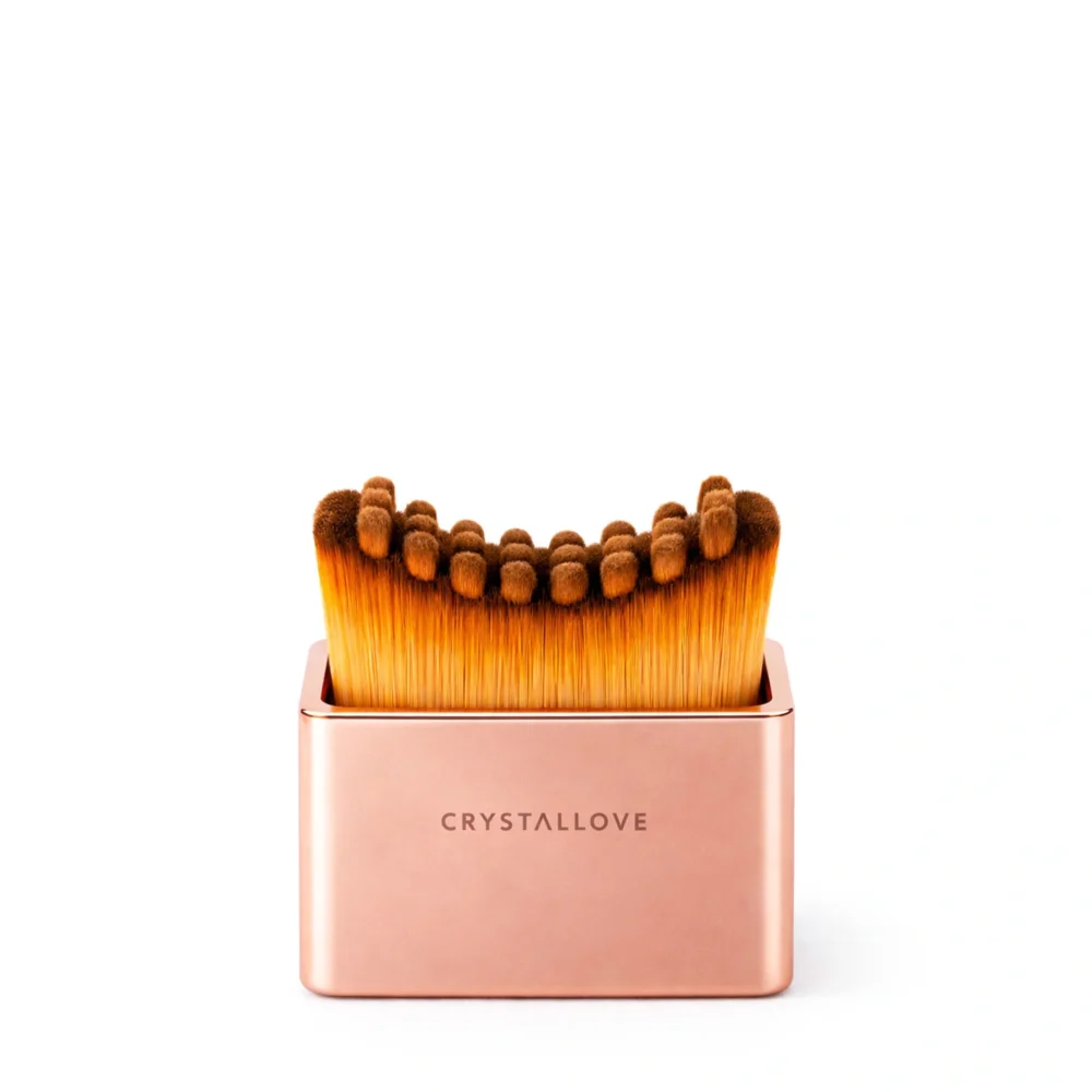 Szczotka CRYSTALLOVE do drenażu limfatycznego twarzy i szyi do konturowania i masażu skóry